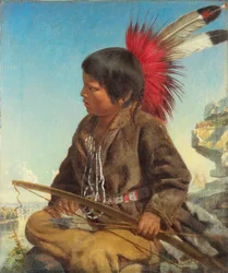 Indischer Junge in Fort Snelling, 1862